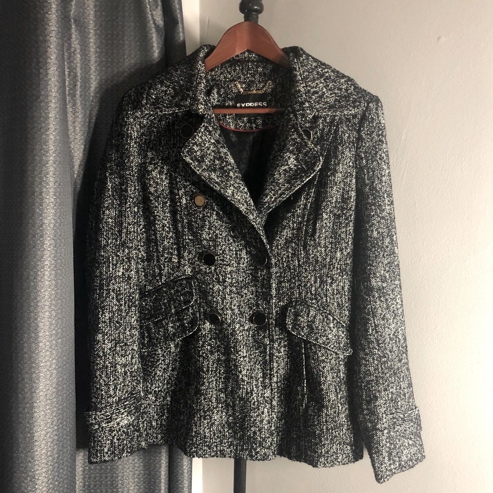 Express Double Breasted Pea Coat, like new